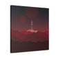 Visit Red Planet Aesthetic Welcome to Mars Sci fi Space Minimal Art Aliens Classic Art Canvas Gallery Wraps Ichaku [Perfect Gifts Selection]