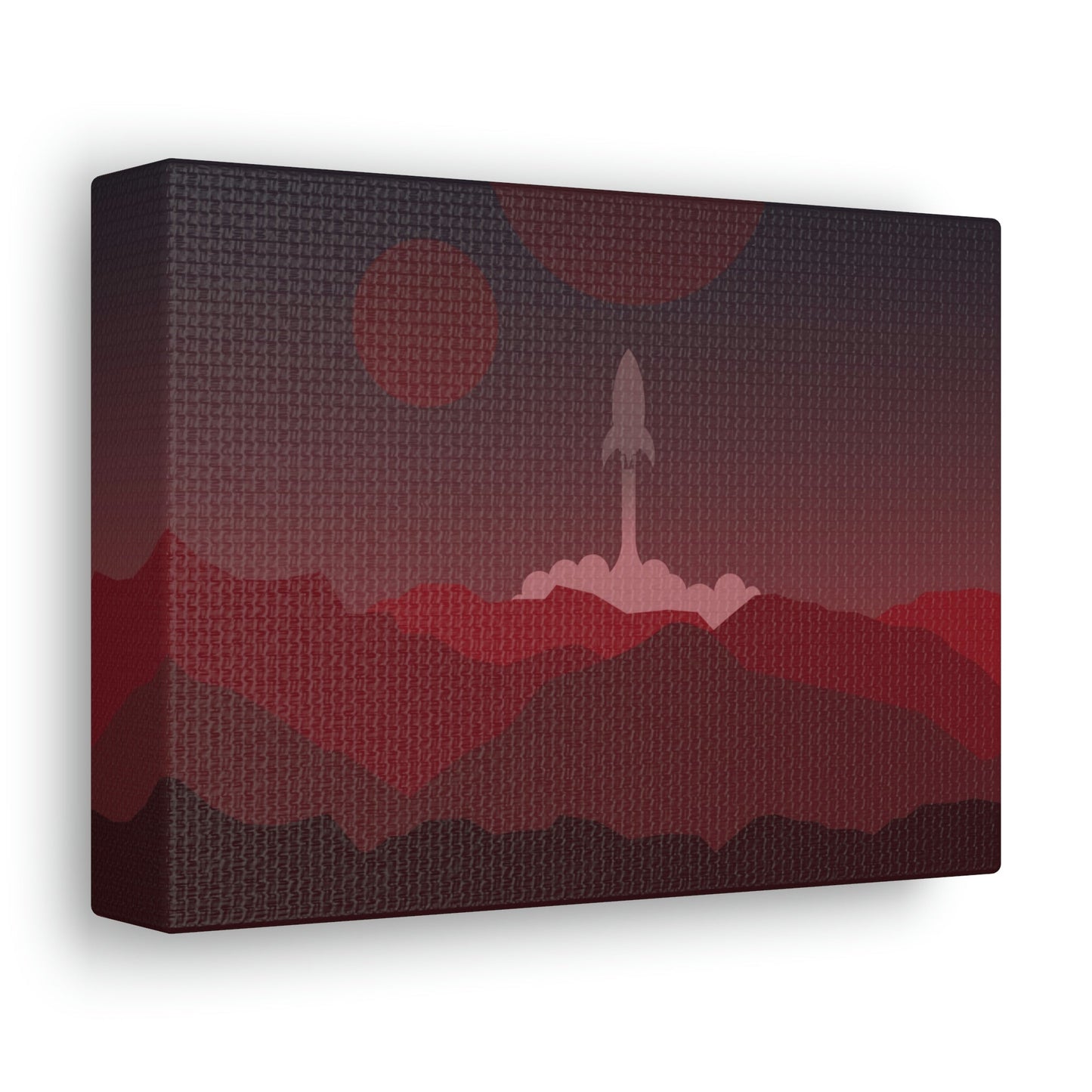 Visit Red Planet Aesthetic Welcome to Mars Sci fi Space Minimal Art Aliens Classic Art Canvas Gallery Wraps Ichaku [Perfect Gifts Selection]