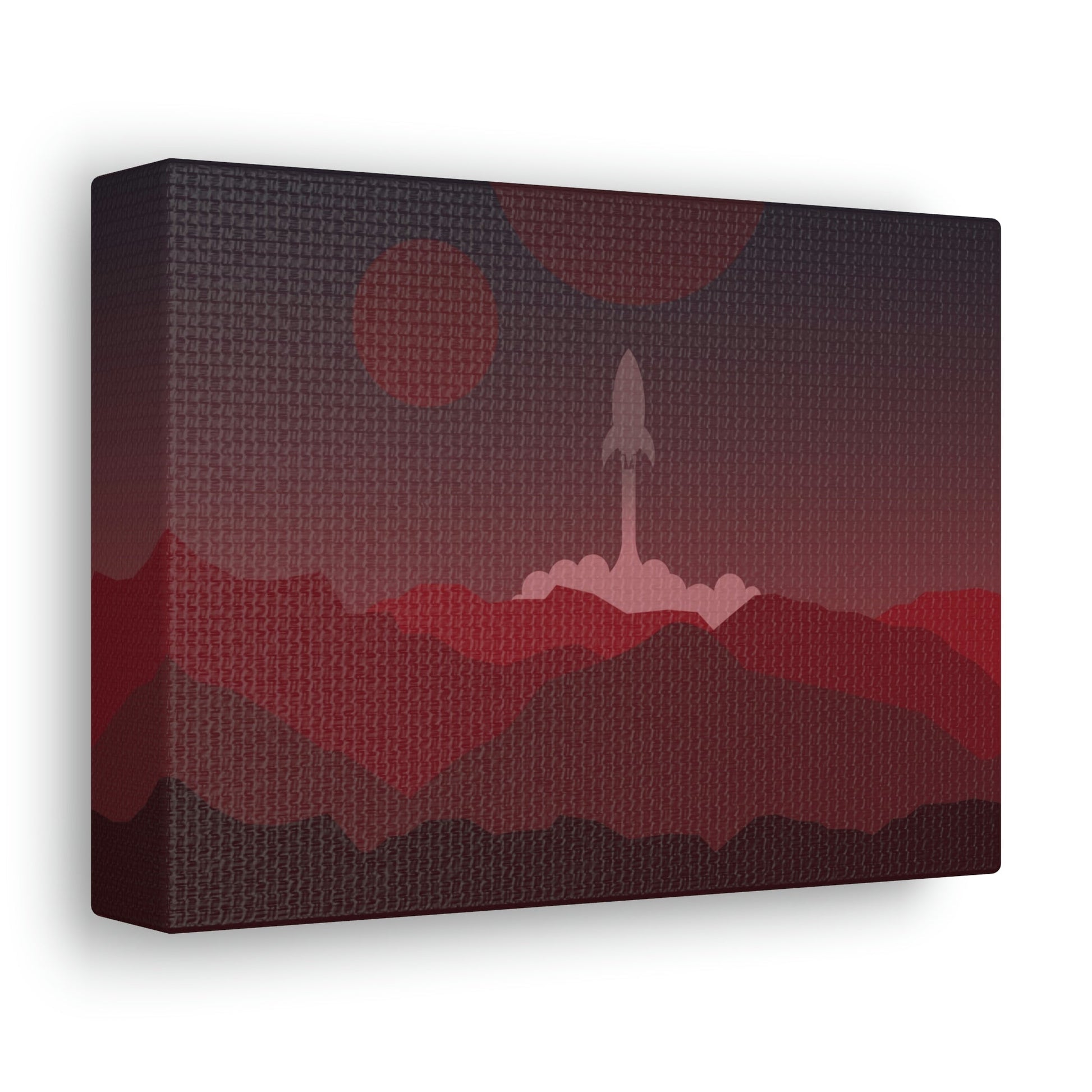 Visit Red Planet Aesthetic Welcome to Mars Sci fi Space Minimal Art Aliens Classic Art Canvas Gallery Wraps Ichaku [Perfect Gifts Selection]