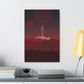 Visit Red Planet Aesthetic Welcome to Mars Sci fi Space Minimal Art Aliens Classic Art Canvas Gallery Wraps Ichaku [Perfect Gifts Selection]