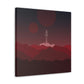 Visit Red Planet Aesthetic Welcome to Mars Sci fi Space Minimal Art Aliens Classic Art Canvas Gallery Wraps Ichaku [Perfect Gifts Selection]