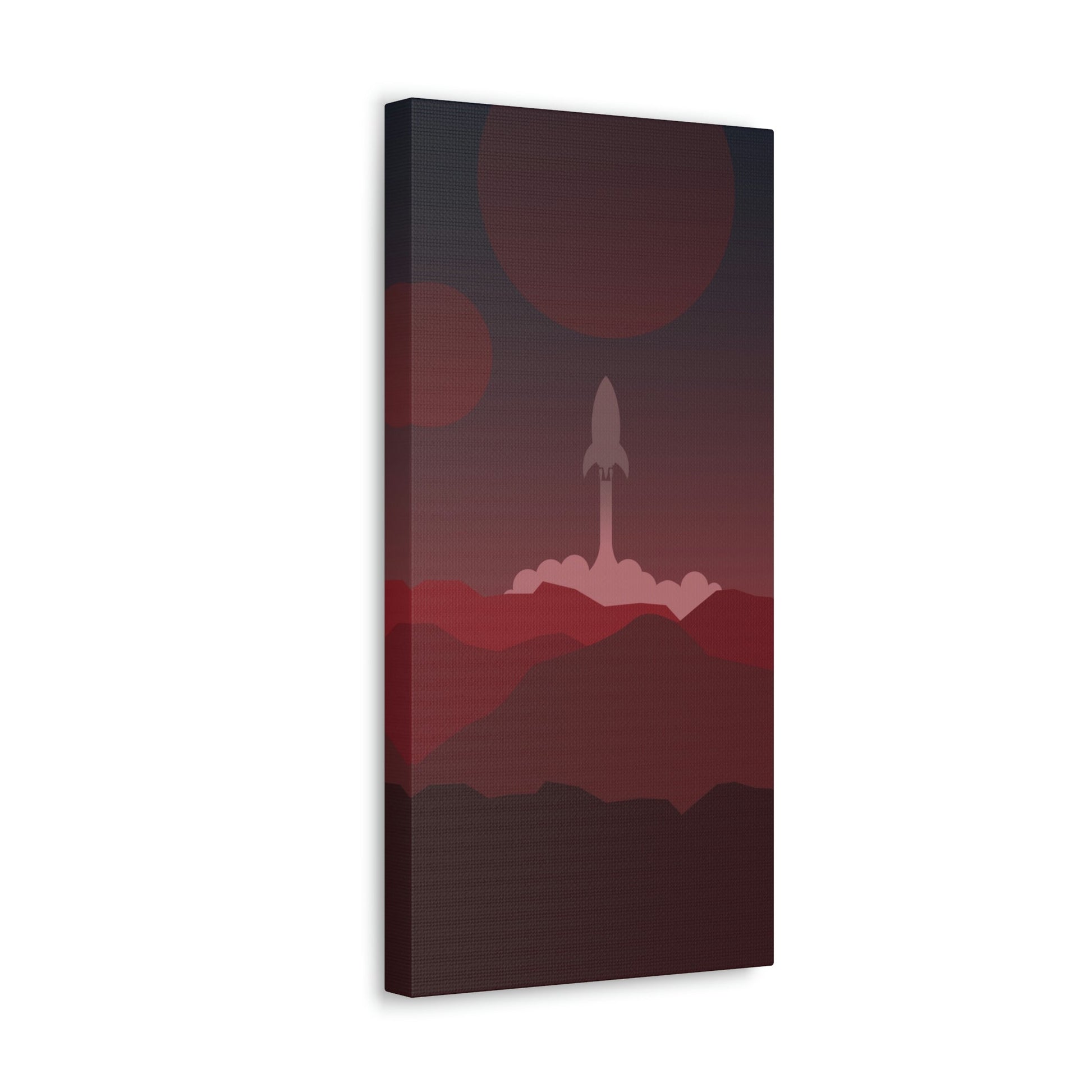 Visit Red Planet Aesthetic Welcome to Mars Sci fi Space Minimal Art Aliens Classic Art Canvas Gallery Wraps Ichaku [Perfect Gifts Selection]