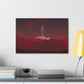 Visit Red Planet Aesthetic Welcome to Mars Sci fi Space Minimal Art Aliens Classic Art Canvas Gallery Wraps Ichaku [Perfect Gifts Selection]