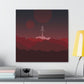 Visit Red Planet Aesthetic Welcome to Mars Sci fi Space Minimal Art Aliens Classic Art Canvas Gallery Wraps Ichaku [Perfect Gifts Selection]