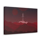 Visit Red Planet Aesthetic Welcome to Mars Sci fi Space Minimal Art Aliens Classic Art Canvas Gallery Wraps Ichaku [Perfect Gifts Selection]