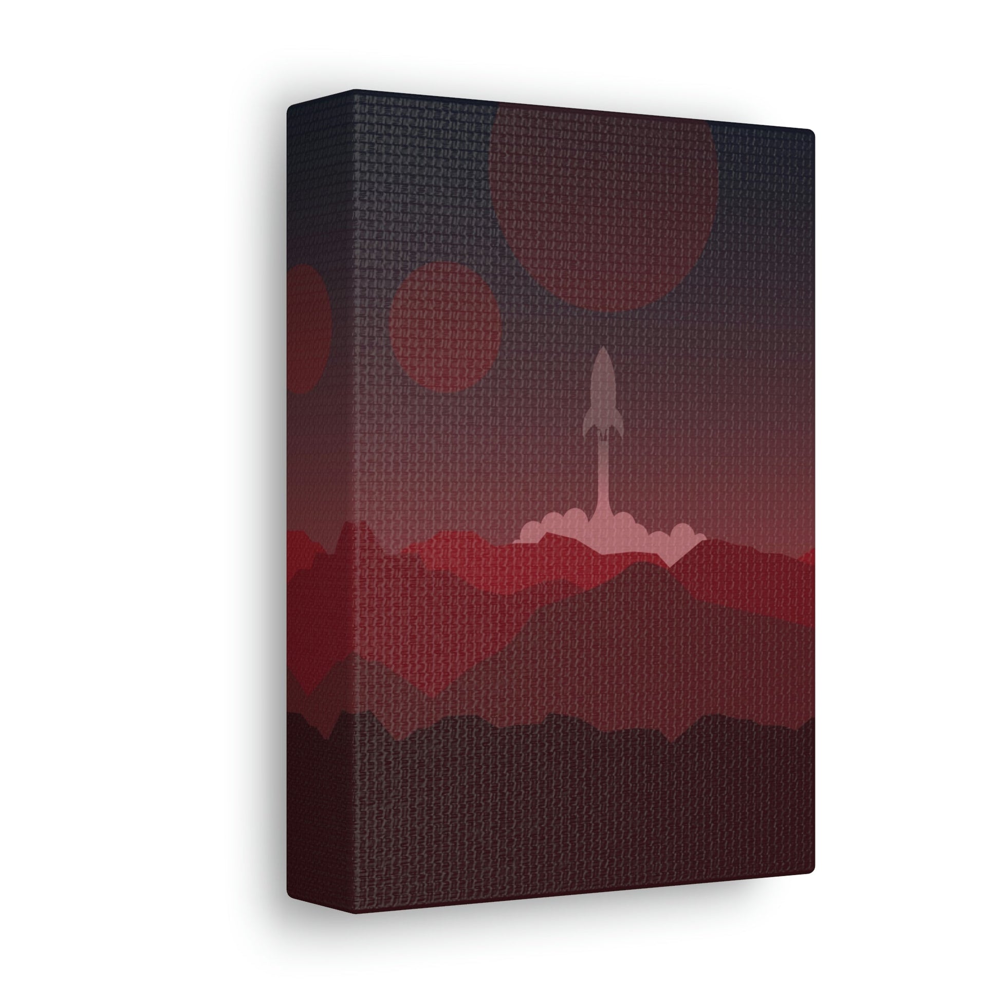 Visit Red Planet Aesthetic Welcome to Mars Sci fi Space Minimal Art Aliens Classic Art Canvas Gallery Wraps Ichaku [Perfect Gifts Selection]