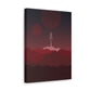 Visit Red Planet Aesthetic Welcome to Mars Sci fi Space Minimal Art Aliens Classic Art Canvas Gallery Wraps Ichaku [Perfect Gifts Selection]