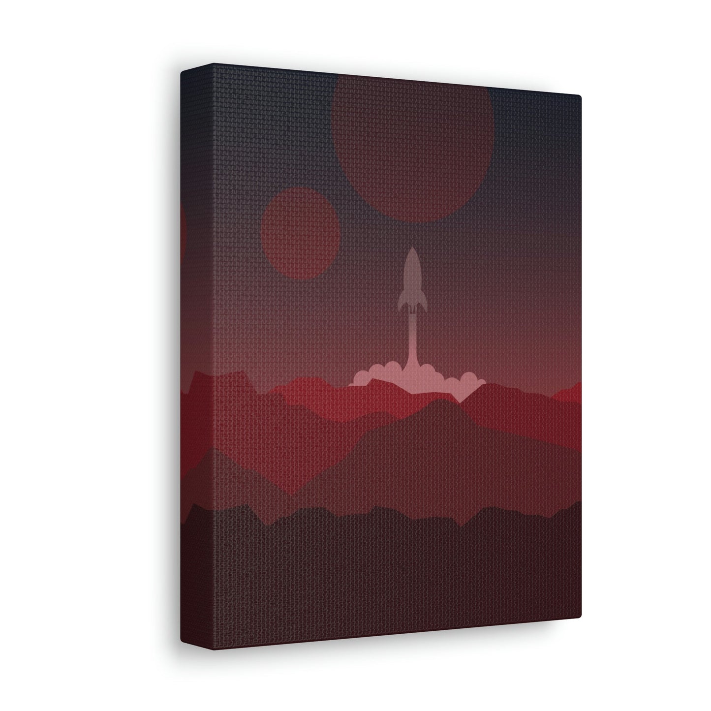 Visit Red Planet Aesthetic Welcome to Mars Sci fi Space Minimal Art Aliens Classic Art Canvas Gallery Wraps Ichaku [Perfect Gifts Selection]