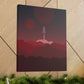 Visit Red Planet Aesthetic Welcome to Mars Sci fi Space Minimal Art Aliens Classic Art Canvas Gallery Wraps Ichaku [Perfect Gifts Selection]