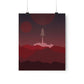 Visit Red Planet Aesthetic Welcome to Mars Sci fi Space Minimal Art Aliens Premium Matte Vertical Posters Ichaku [Perfect Gifts Selection]