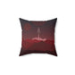Visit Red Planet Aesthetic Welcome to Mars Sci fi Space Minimal Art Aliens Spun Polyester Square Pillow Ichaku [Perfect Gifts Selection]
