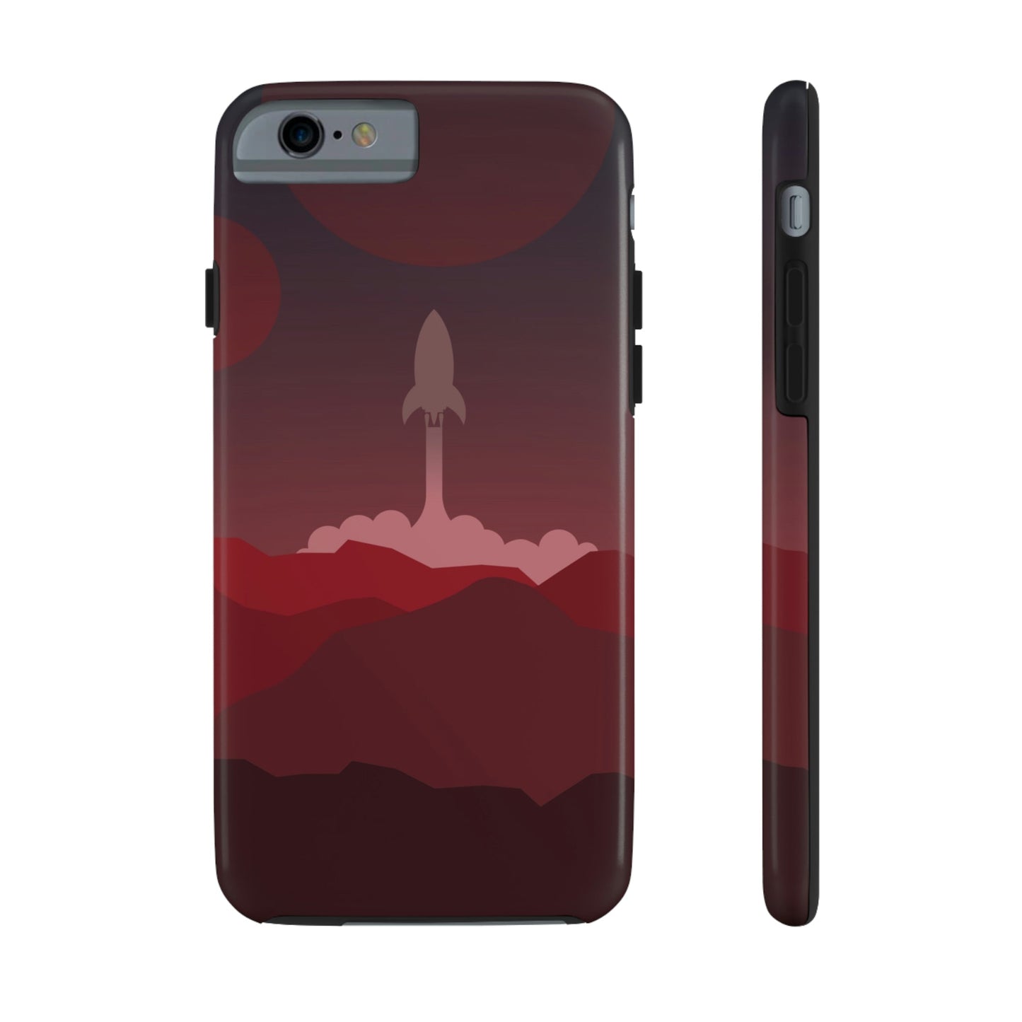 Visit Red Planet Aesthetic Welcome to Mars Sci fi Space Minimal Art Aliens Tough Phone Cases Case-Mate Ichaku [Perfect Gifts Selection]