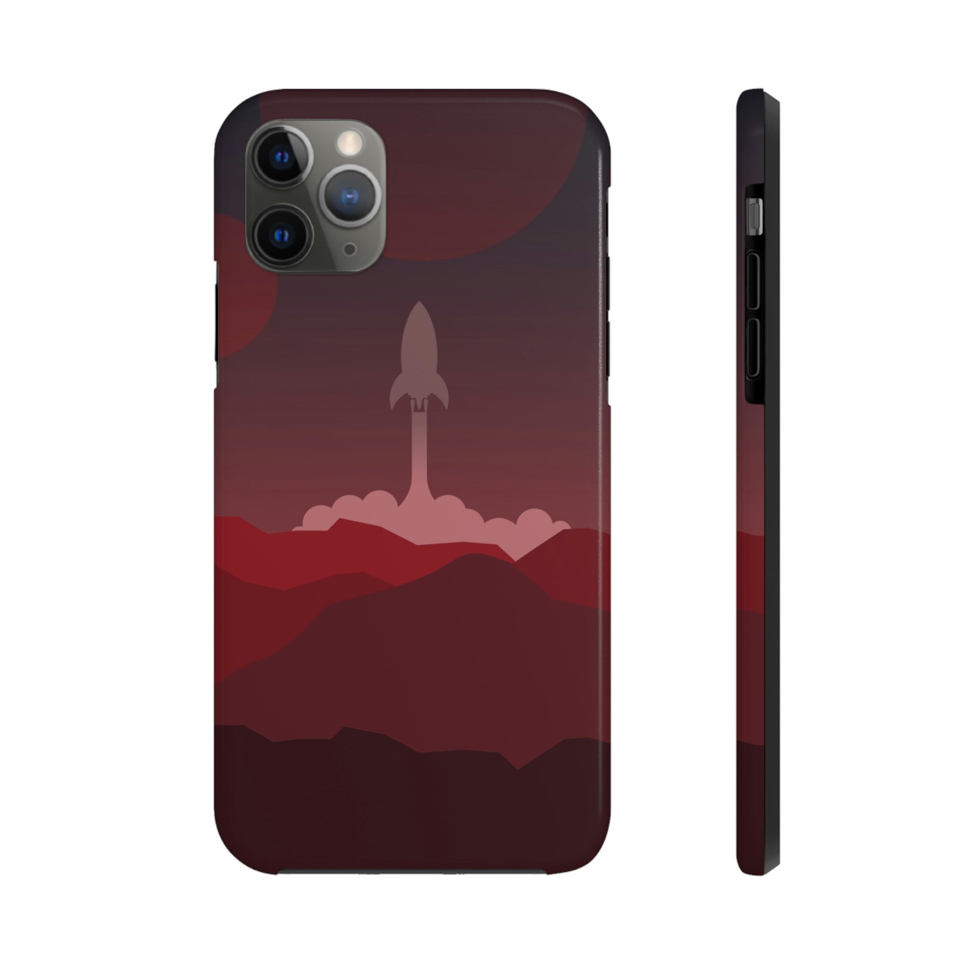 Visit Red Planet Aesthetic Welcome to Mars Sci fi Space Minimal Art Aliens Tough Phone Cases Case-Mate Ichaku [Perfect Gifts Selection]