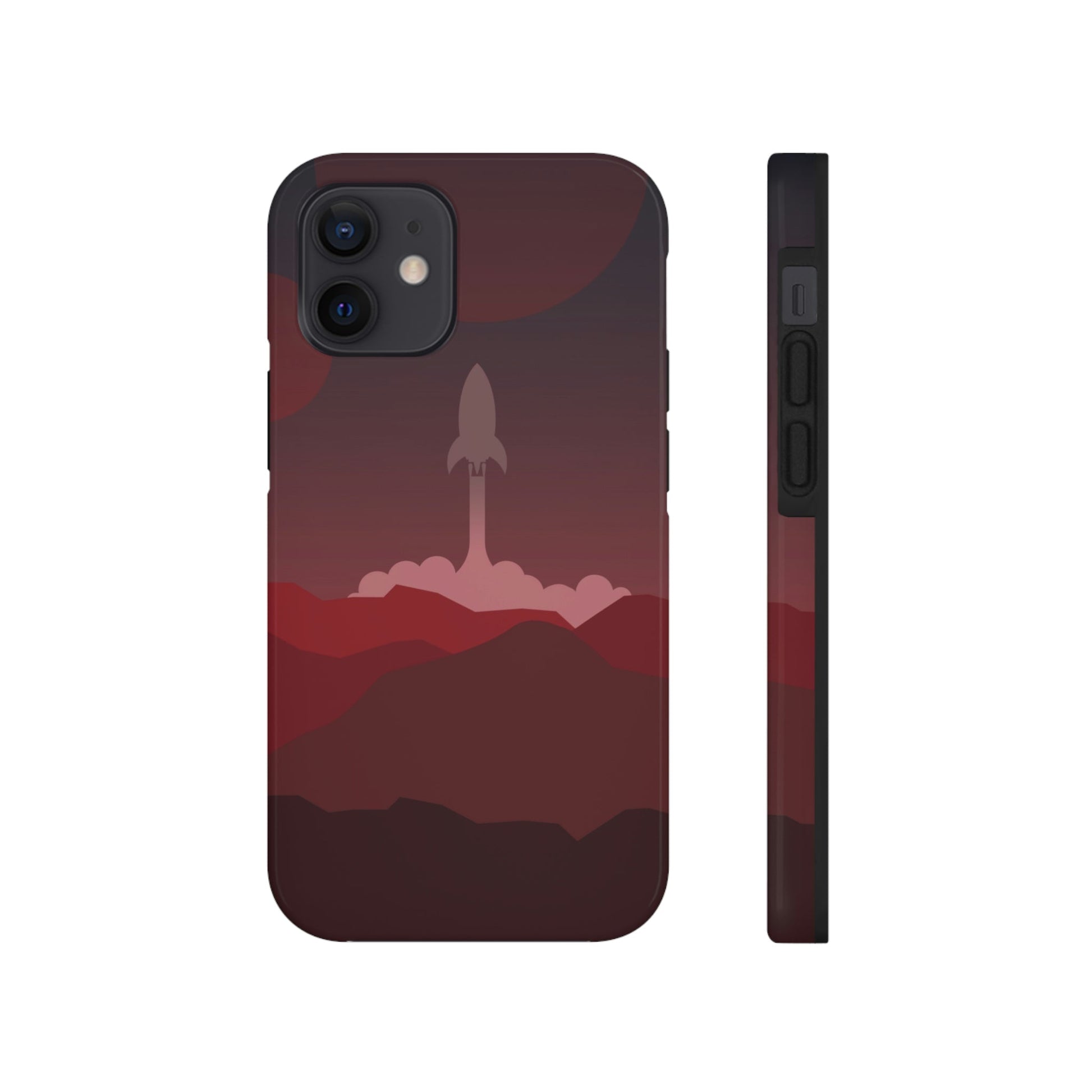 Visit Red Planet Aesthetic Welcome to Mars Sci fi Space Minimal Art Aliens Tough Phone Cases Case-Mate Ichaku [Perfect Gifts Selection]