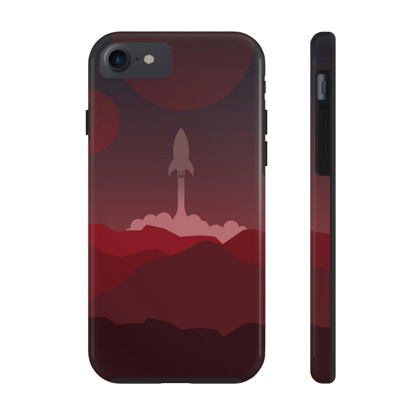 Visit Red Planet Aesthetic Welcome to Mars Sci fi Space Minimal Art Aliens Tough Phone Cases Case-Mate Ichaku [Perfect Gifts Selection]