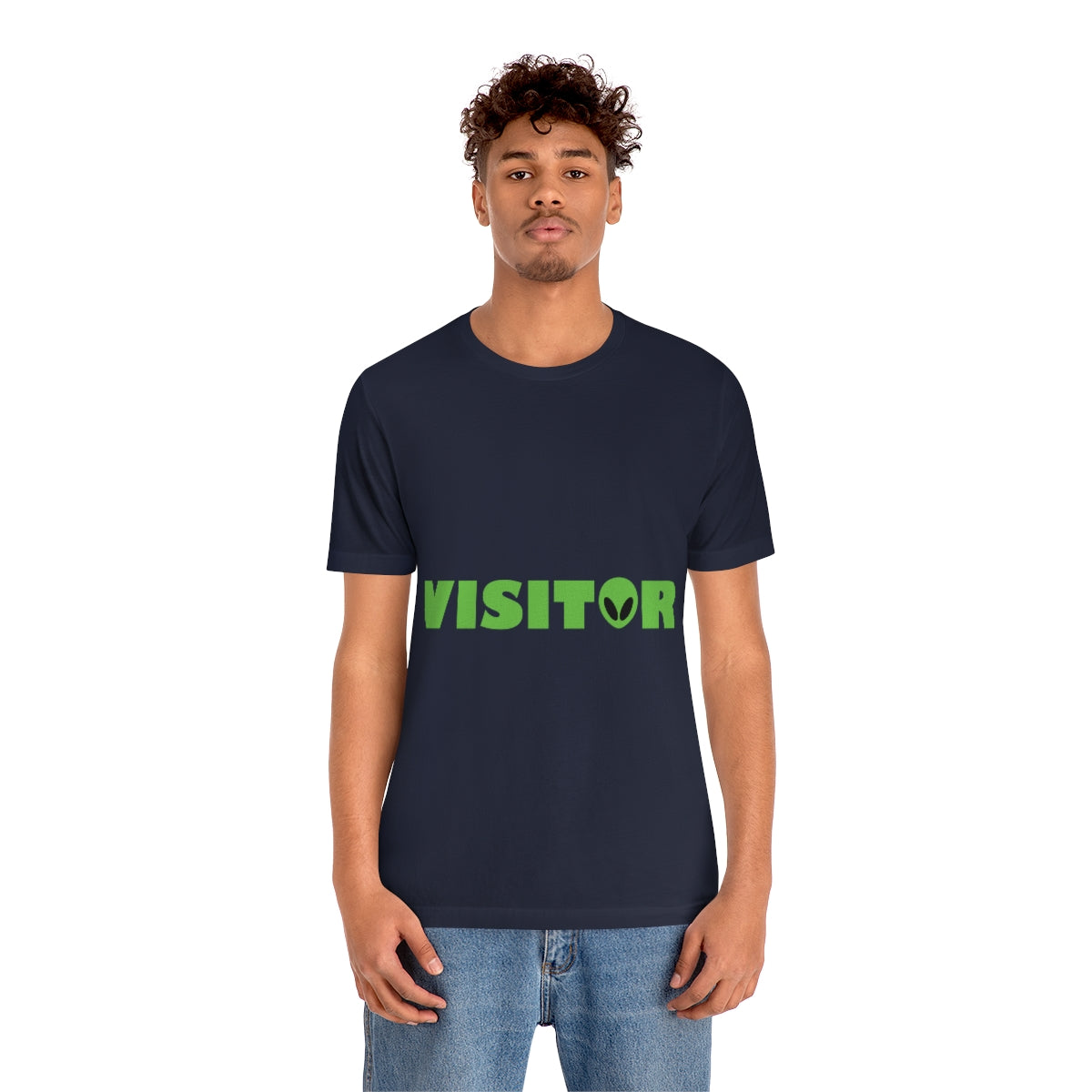 Visitor Aliens Arrival UFO TV Series Green People Unisex Jersey Short Sleeve T-Shirt Ichaku [Perfect Gifts Selection]