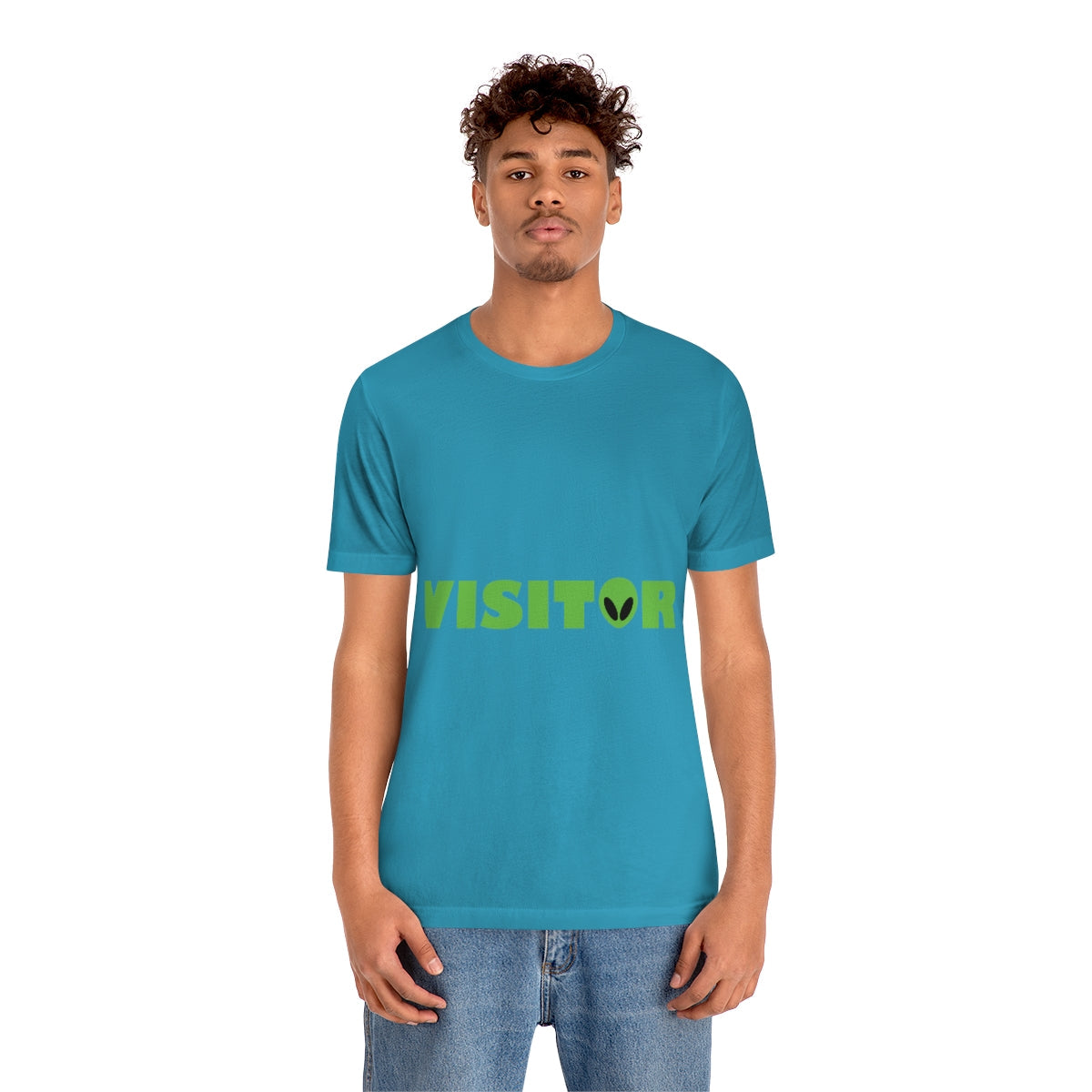 Visitor Aliens Arrival UFO TV Series Green People Unisex Jersey Short Sleeve T-Shirt Ichaku [Perfect Gifts Selection]