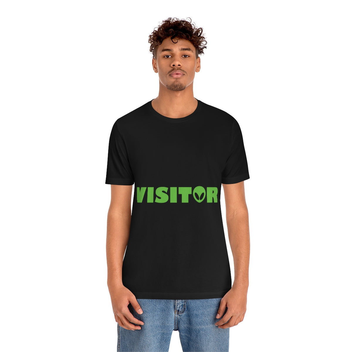 Visitor Aliens Arrival UFO TV Series Green People Unisex Jersey Short Sleeve T-Shirt Ichaku [Perfect Gifts Selection]