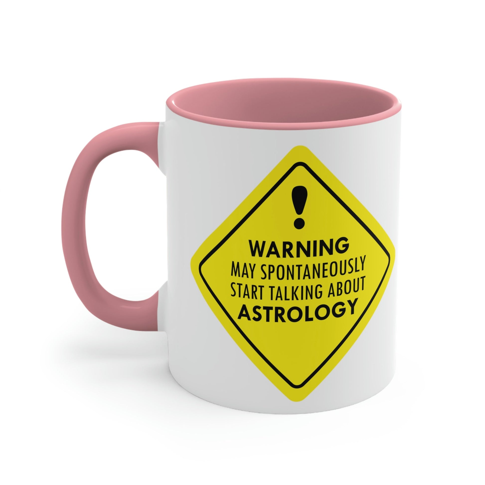 Warning May Spontaneously Start Talking About Astrology Zodiac Sign Classic Accent Coffee Mug 11oz Ichaku [Perfect Gifts Selection]