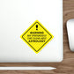 Warning May Spontaneously Start Talking About Astrology Zodiac Sign Die-Cut Sticker Ichaku [Perfect Gifts Selection]