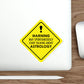 Warning May Spontaneously Start Talking About Astrology Zodiac Sign Die-Cut Sticker Ichaku [Perfect Gifts Selection]