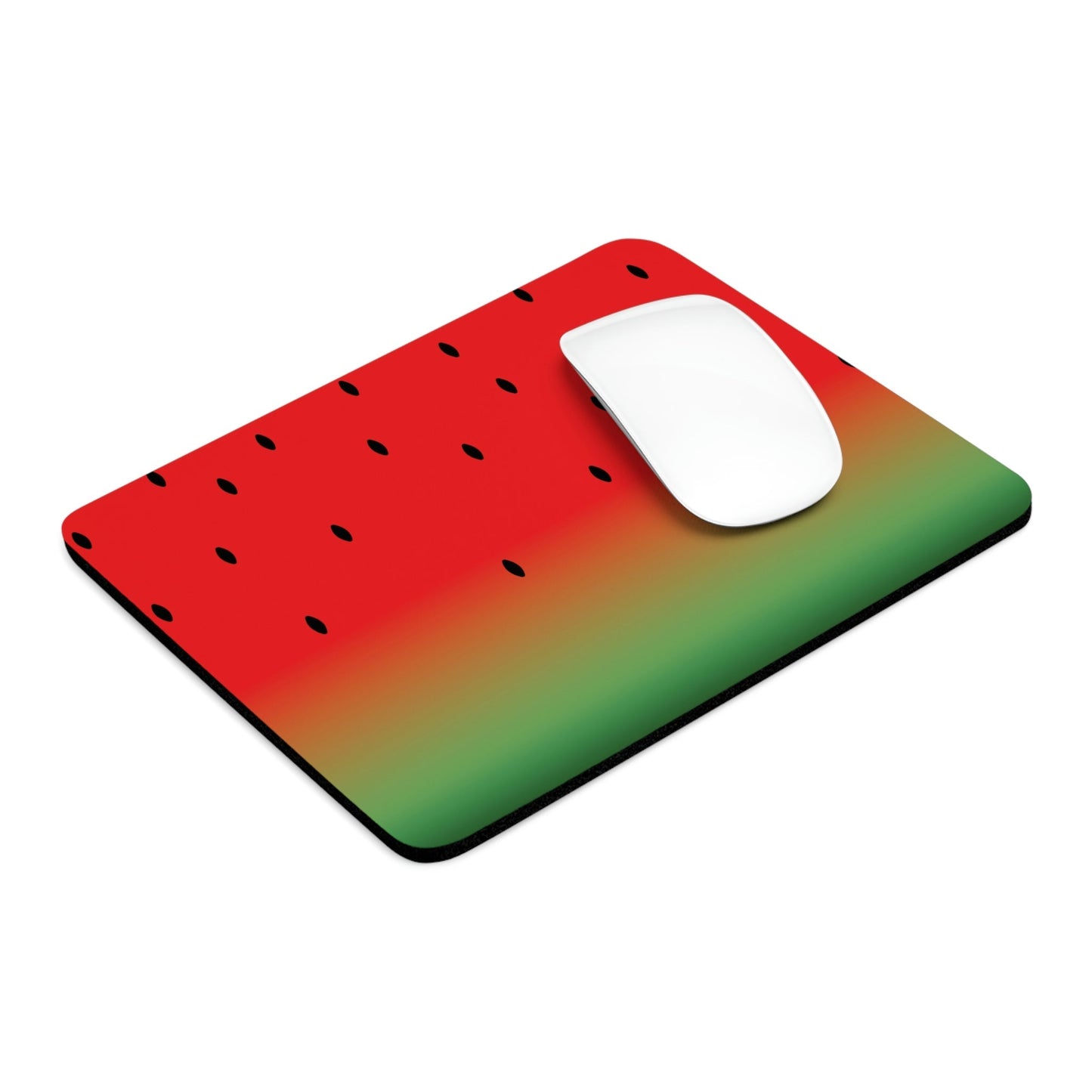 Watermelon Seeds Background Fruit Pattern Art Ergonomic Non-slip Creative Design Mouse Pad Ichaku [Perfect Gifts Selection]