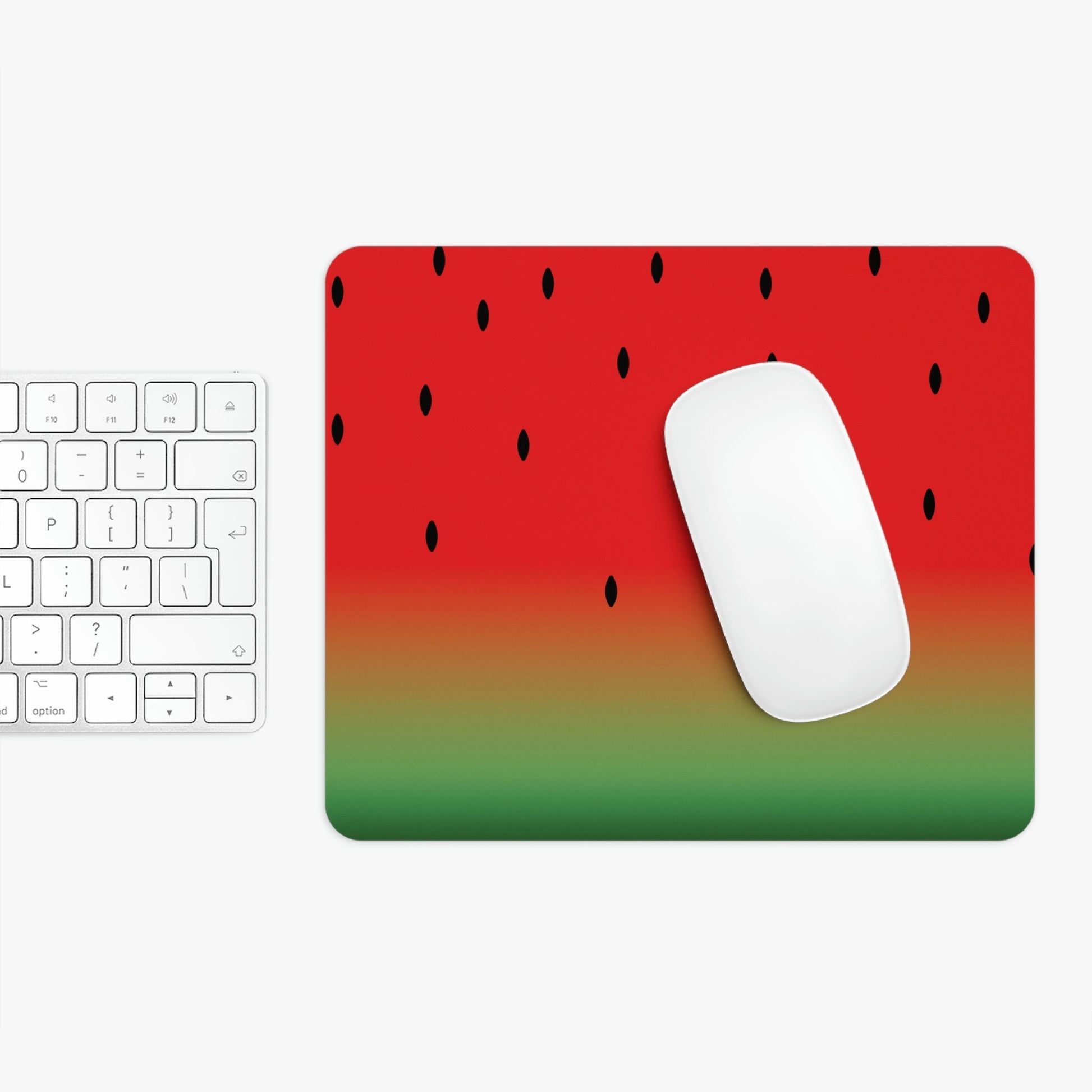 Watermelon Seeds Background Fruit Pattern Art Ergonomic Non-slip Creative Design Mouse Pad Ichaku [Perfect Gifts Selection]