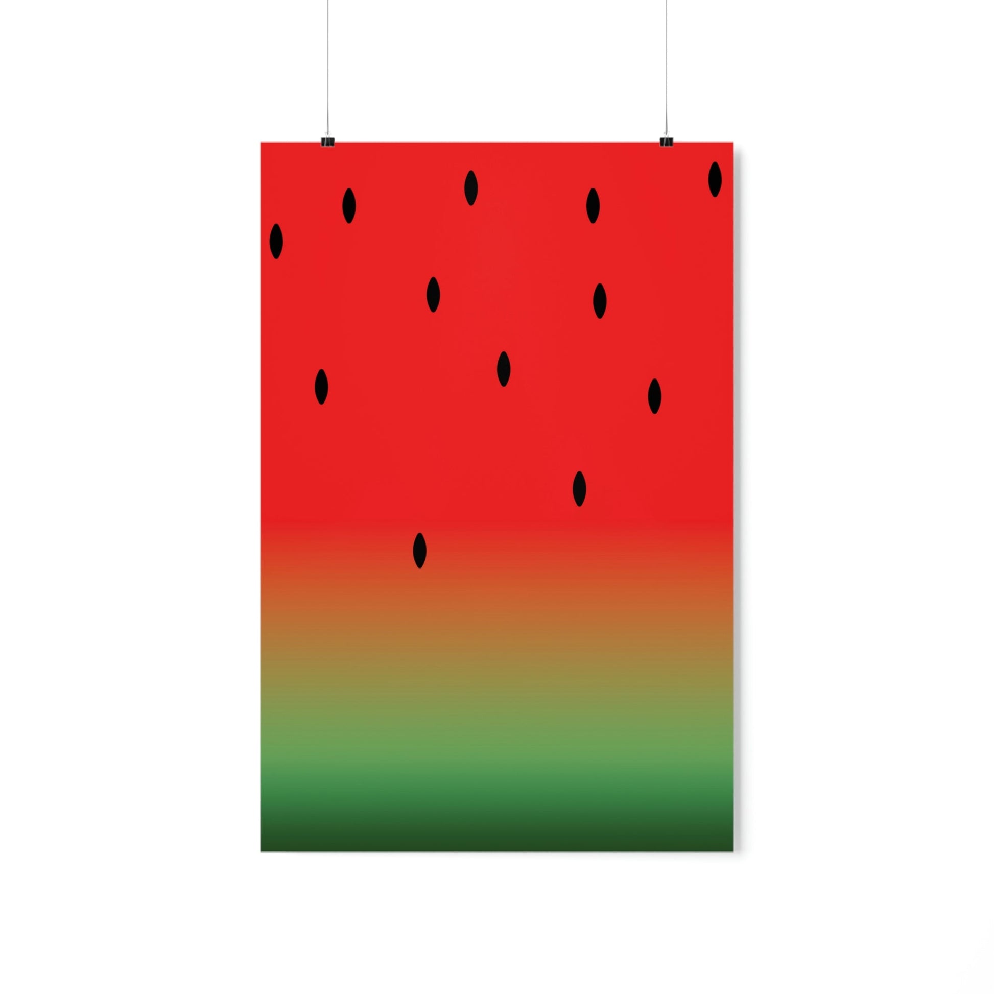 Watermelon Seeds Background Fruit Pattern Art Premium Matte Vertical Posters Ichaku [Perfect Gifts Selection]