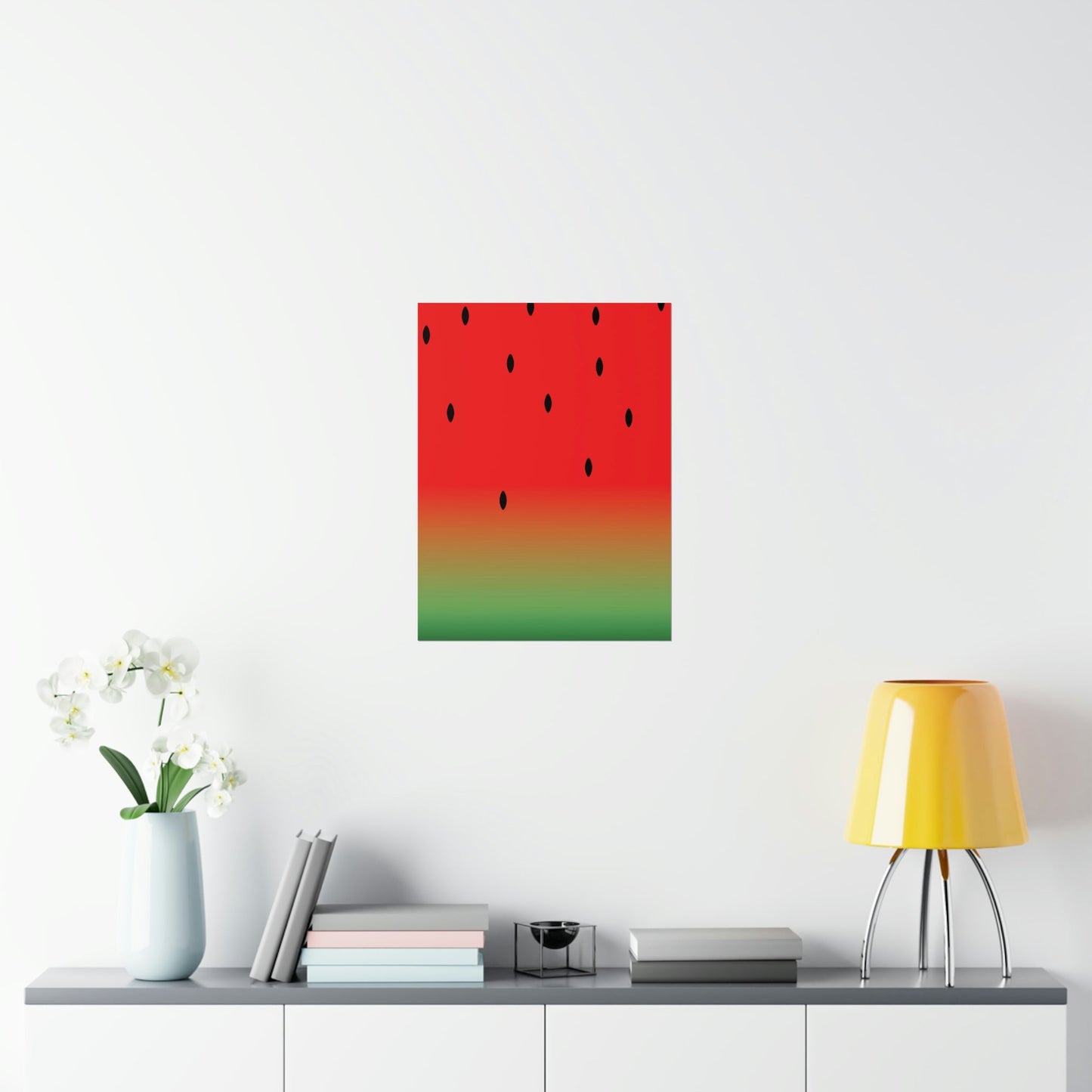 Watermelon Seeds Background Fruit Pattern Art Premium Matte Vertical Posters Ichaku [Perfect Gifts Selection]