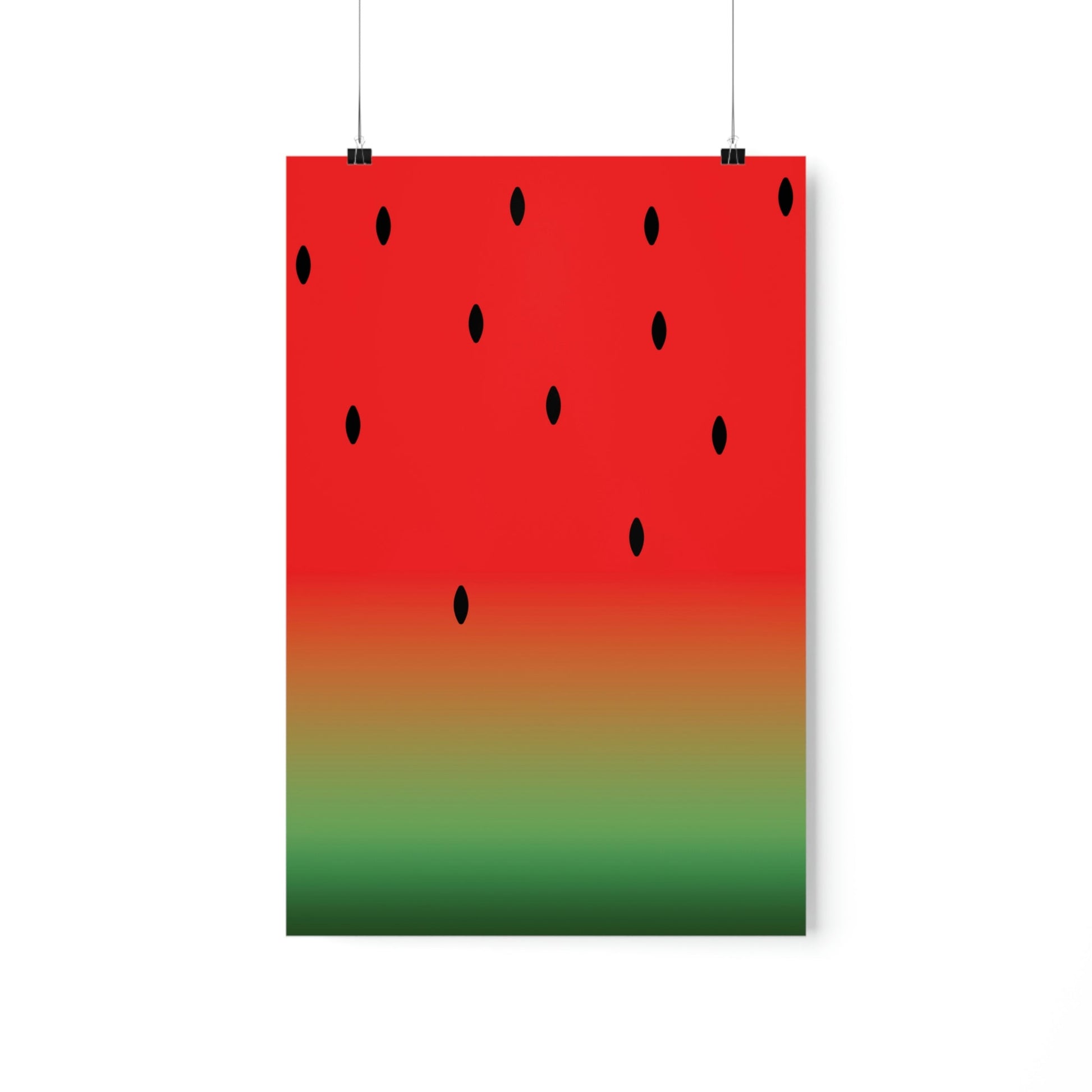 Watermelon Seeds Background Fruit Pattern Art Premium Matte Vertical Posters Ichaku [Perfect Gifts Selection]