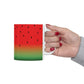 Watermelon Seeds Background Fruit Pattern Ceramic Mug 11oz Ichaku [Perfect Gifts Selection]