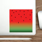 Watermelon Seeds Background Fruit Pattern Die-Cut Sticker Ichaku [Perfect Gifts Selection]