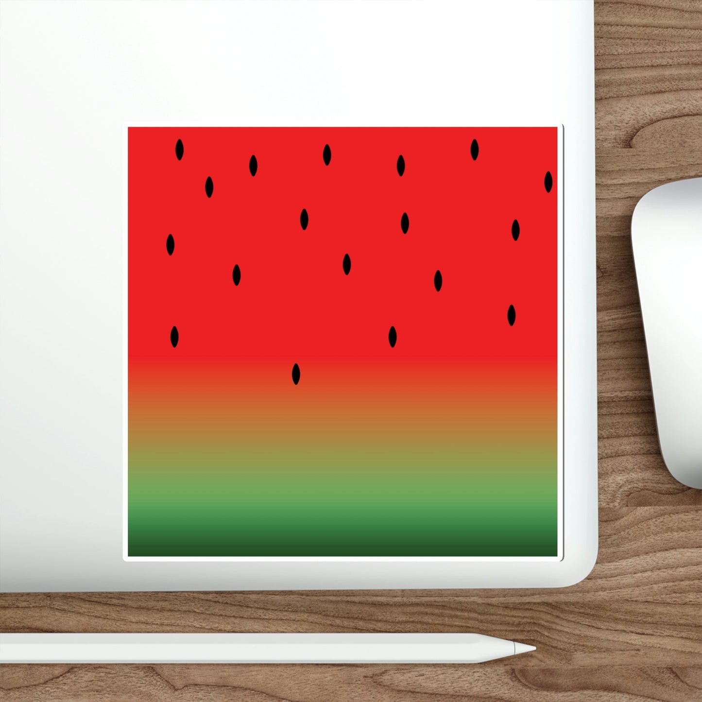 Watermelon Seeds Background Fruit Pattern Die-Cut Sticker Ichaku [Perfect Gifts Selection]