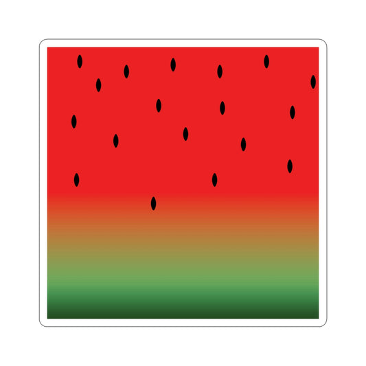 Watermelon Seeds Background Fruit Pattern Die-Cut Sticker Ichaku [Perfect Gifts Selection]