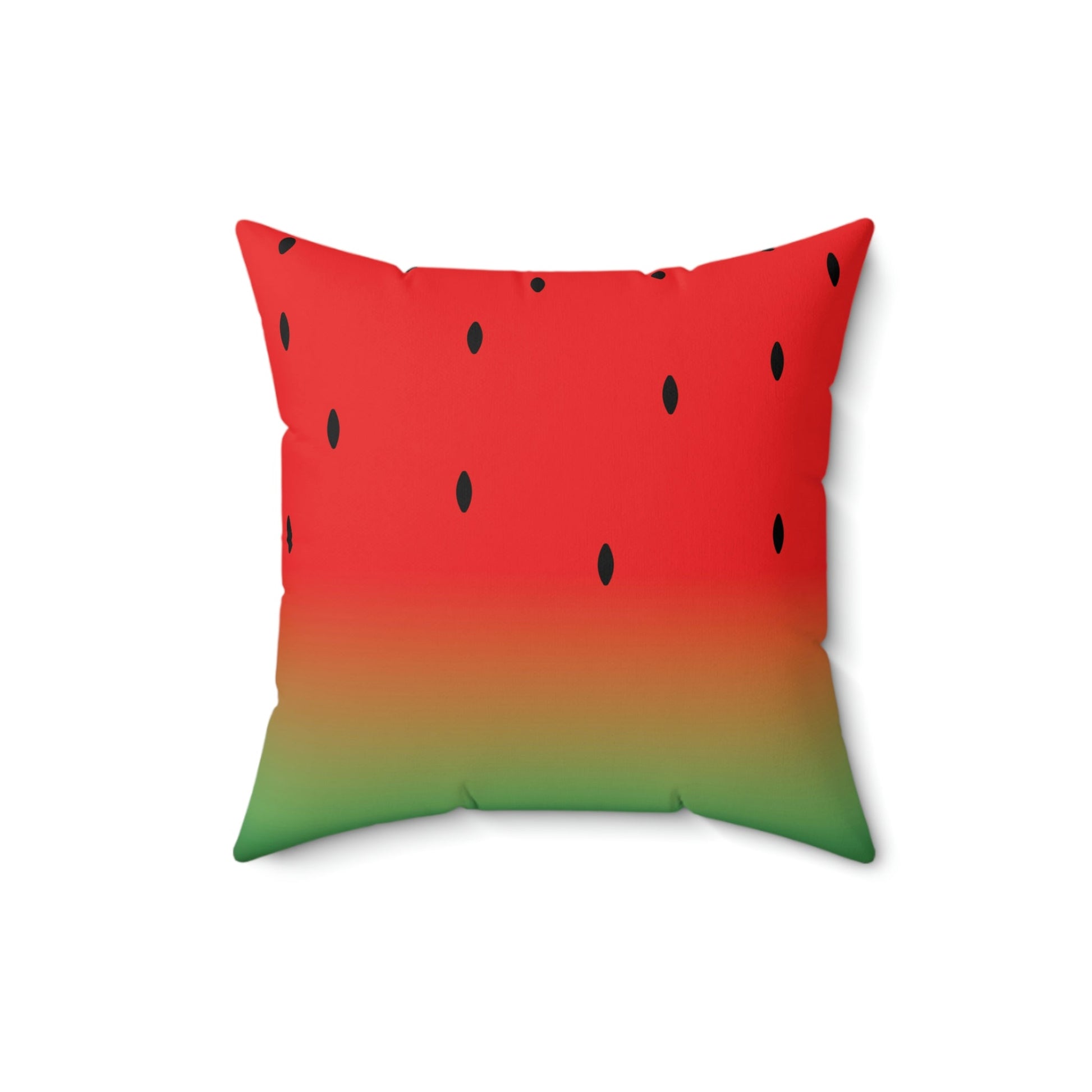 Watermelon Seeds Background Fruit Pattern Spun Polyester Square Pillow Ichaku [Perfect Gifts Selection]