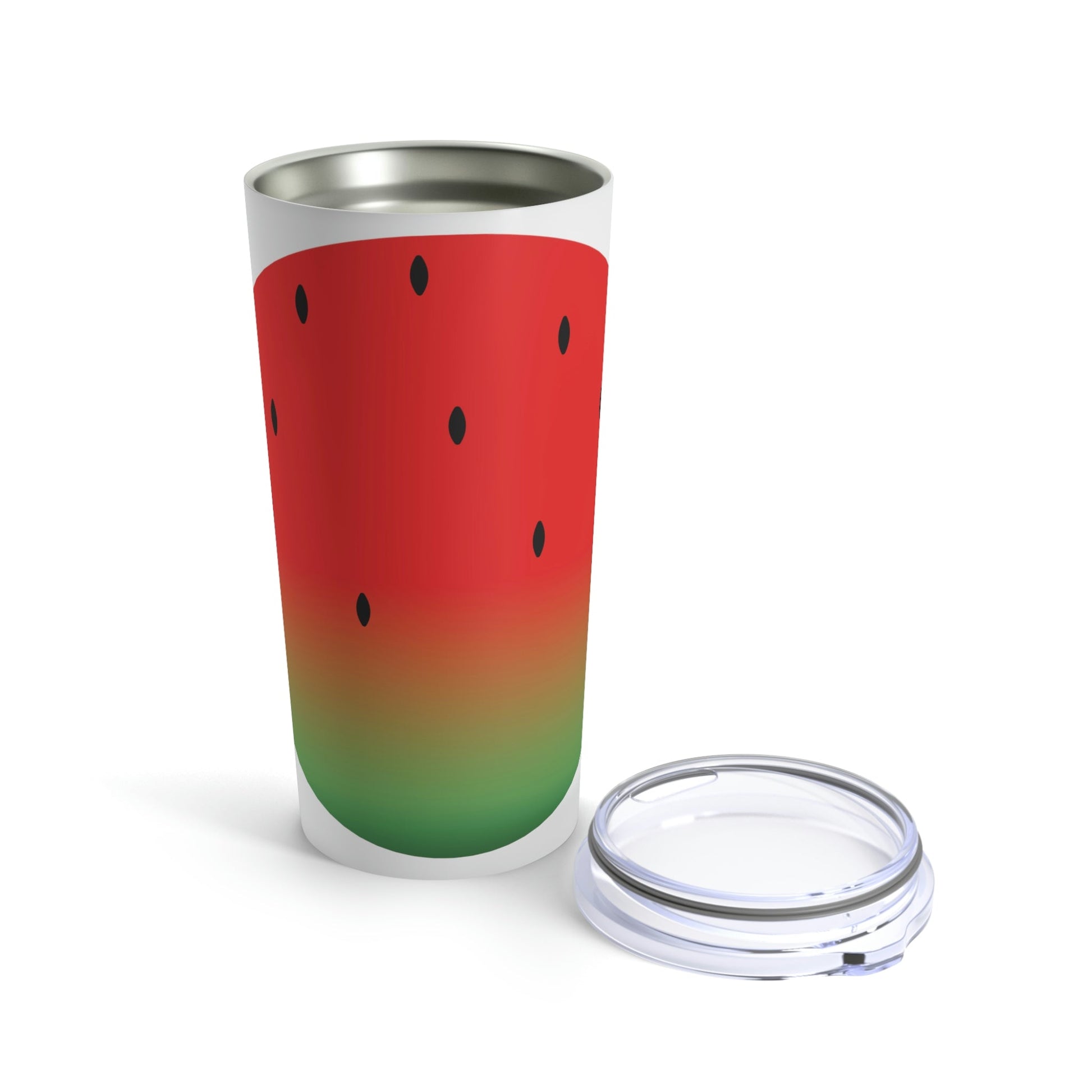 Watermelon Seeds Background Fruit Pattern Stainless Steel Hot or Cold Vacuum Tumbler 20oz Ichaku [Perfect Gifts Selection]