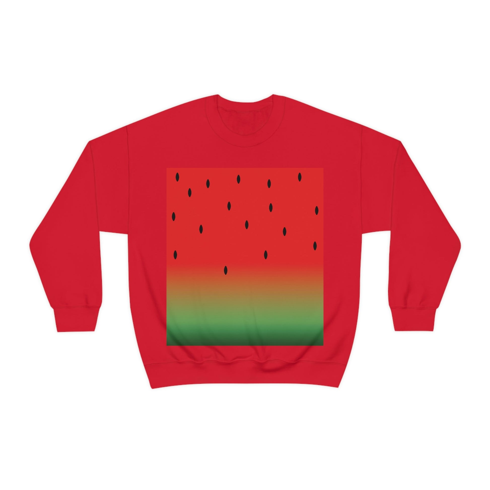 Watermelon Seeds Background Fruit Pattern Unisex Heavy Blend™ Crewneck Sweatshirt Ichaku [Perfect Gifts Selection]