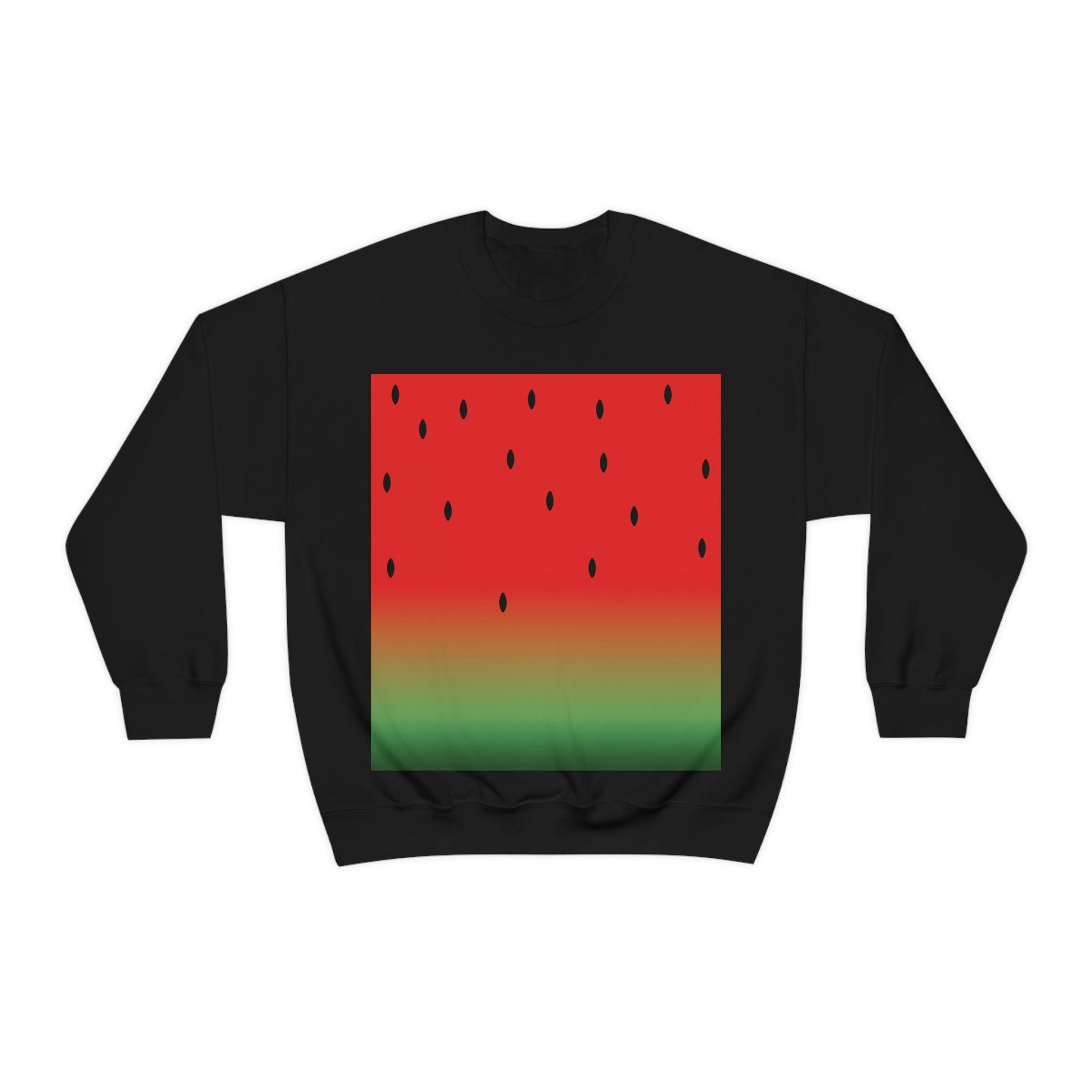 Watermelon Seeds Background Fruit Pattern Unisex Heavy Blend™ Crewneck Sweatshirt Ichaku [Perfect Gifts Selection]