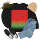 Watermelon Seeds Background Fruit Pattern Unisex Heavy Blend™ Crewneck Sweatshirt Ichaku [Perfect Gifts Selection]