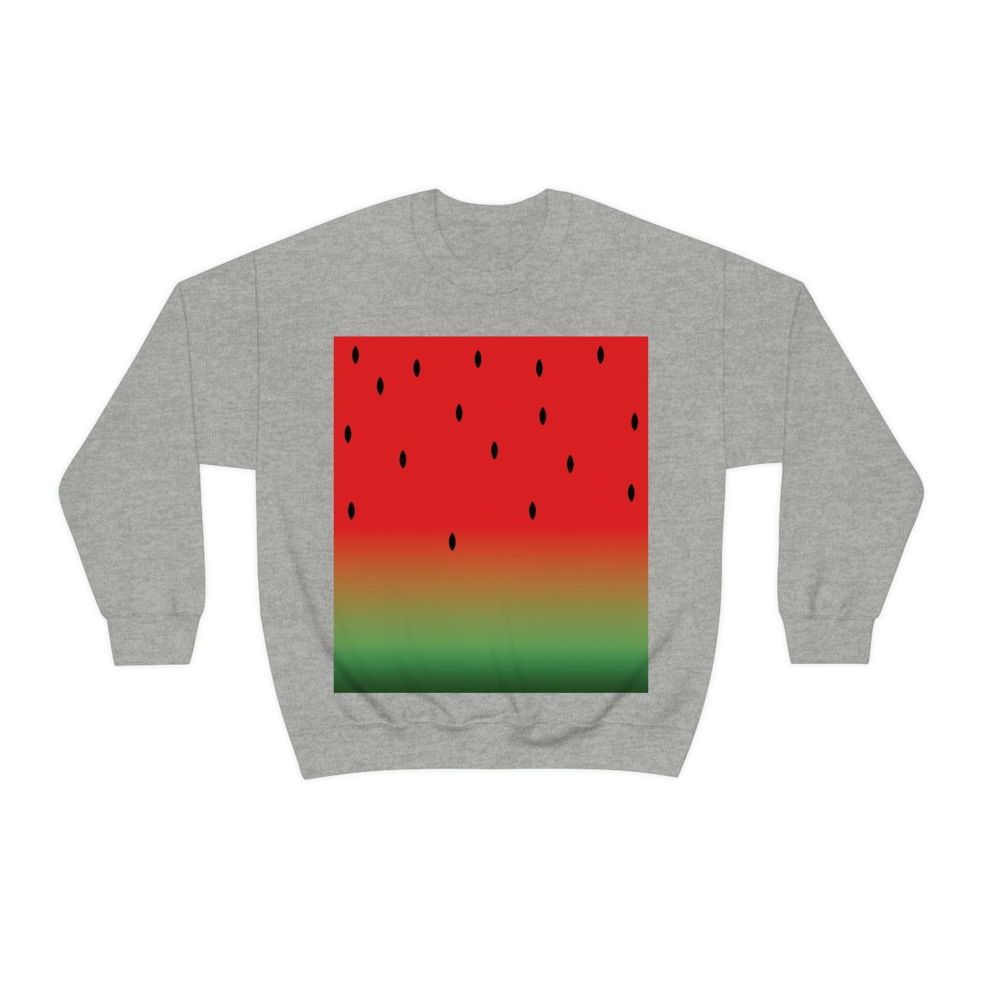 Watermelon Seeds Background Fruit Pattern Unisex Heavy Blend™ Crewneck Sweatshirt Ichaku [Perfect Gifts Selection]