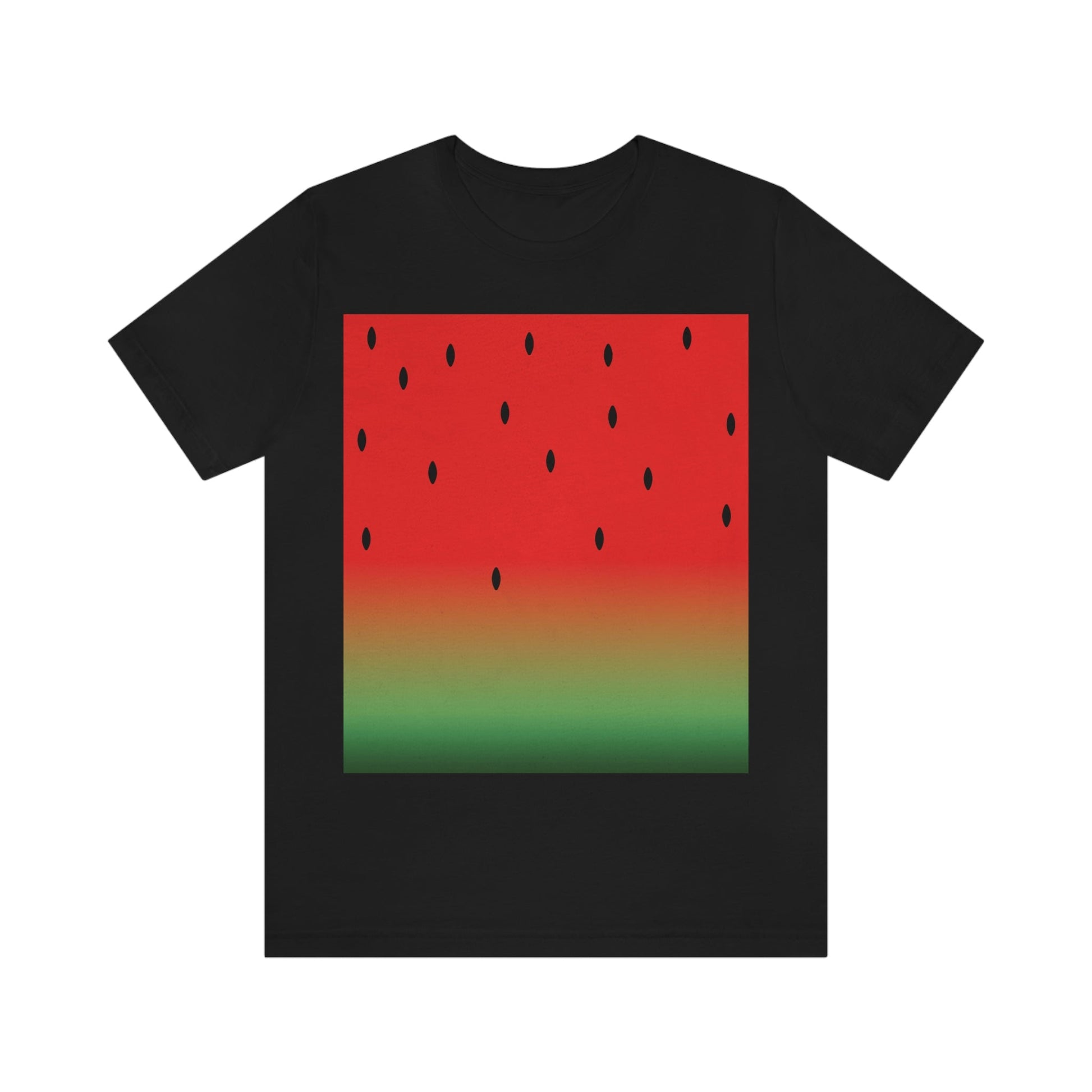 Watermelon Seeds Background Fruit Pattern Unisex Jersey Short Sleeve T-Shirt Ichaku [Perfect Gifts Selection]