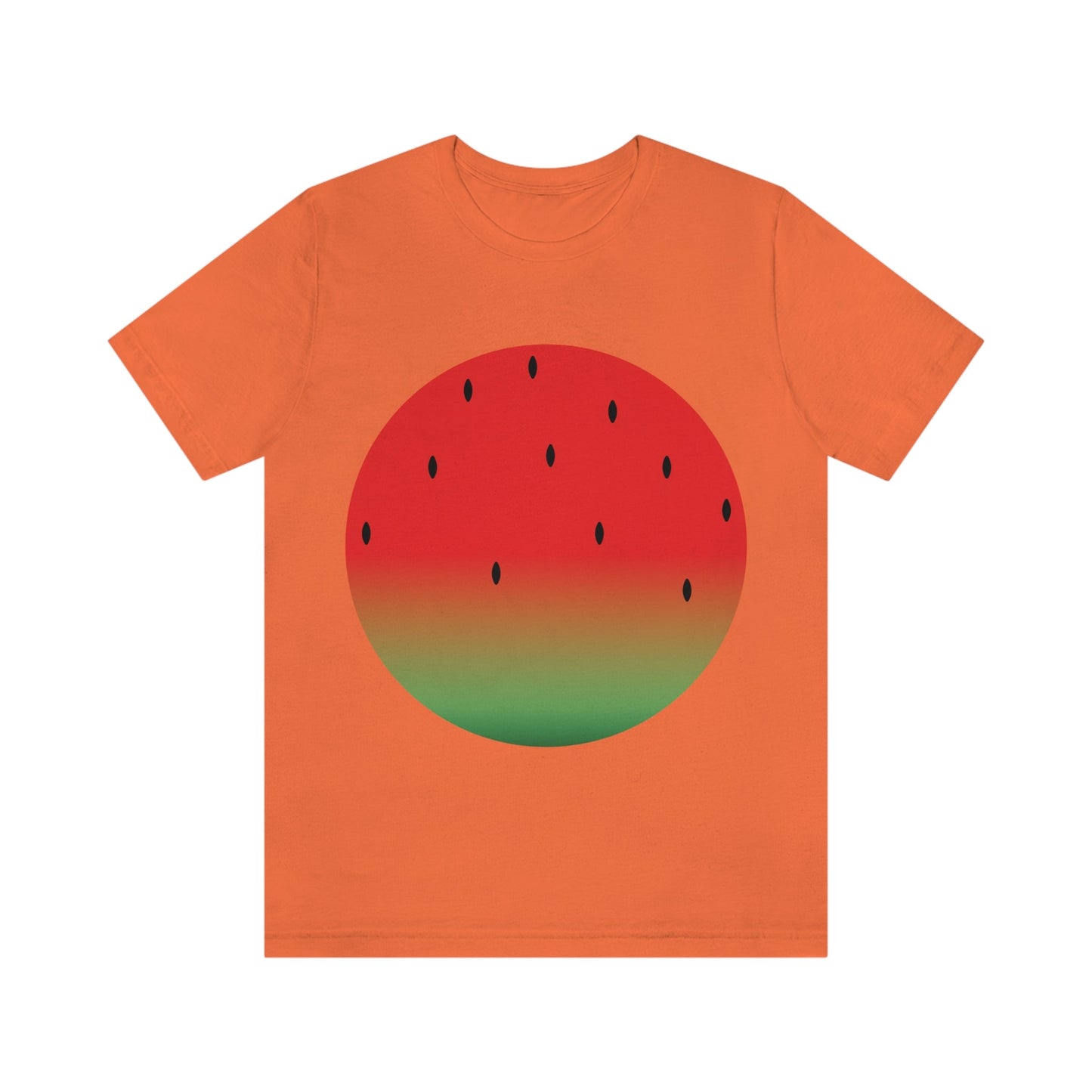 Watermelon Seeds Background Fruit Pattern Unisex Jersey Short Sleeve T-Shirt Ichaku [Perfect Gifts Selection]