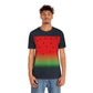 Watermelon Seeds Background Fruit Pattern Unisex Jersey Short Sleeve T-Shirt Ichaku [Perfect Gifts Selection]