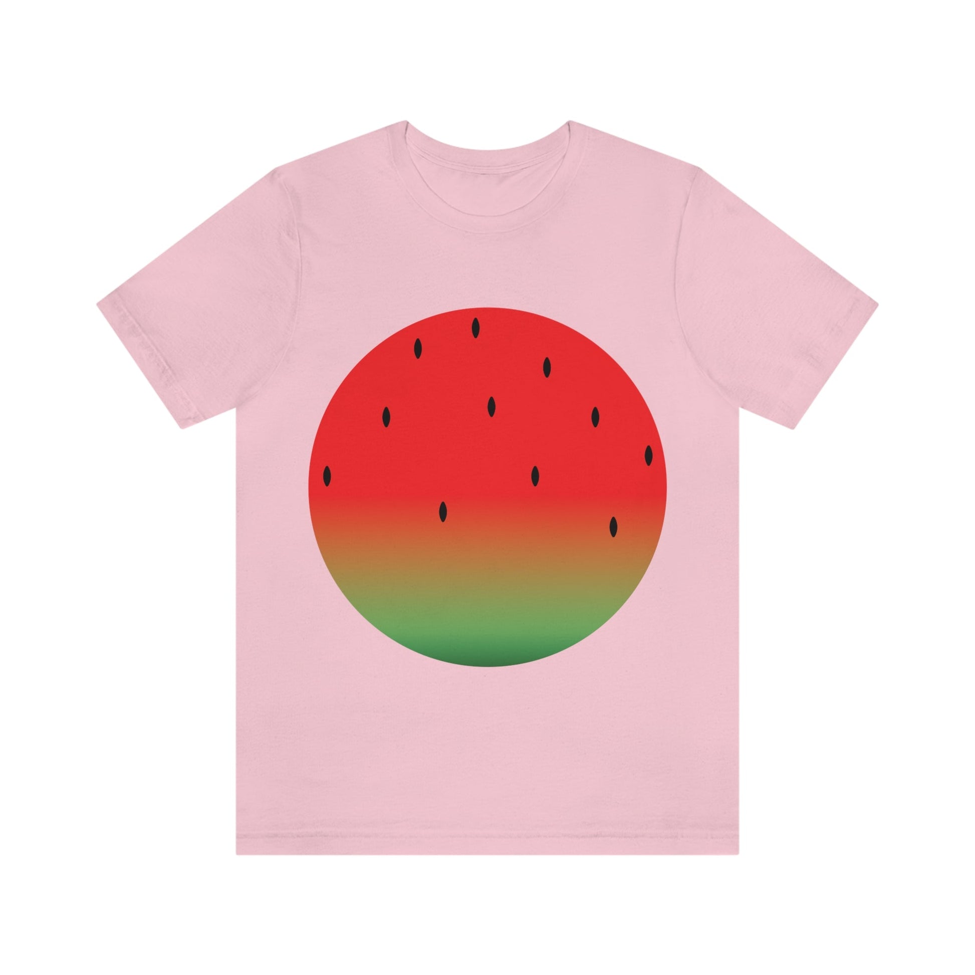 Watermelon Seeds Background Fruit Pattern Unisex Jersey Short Sleeve T-Shirt Ichaku [Perfect Gifts Selection]