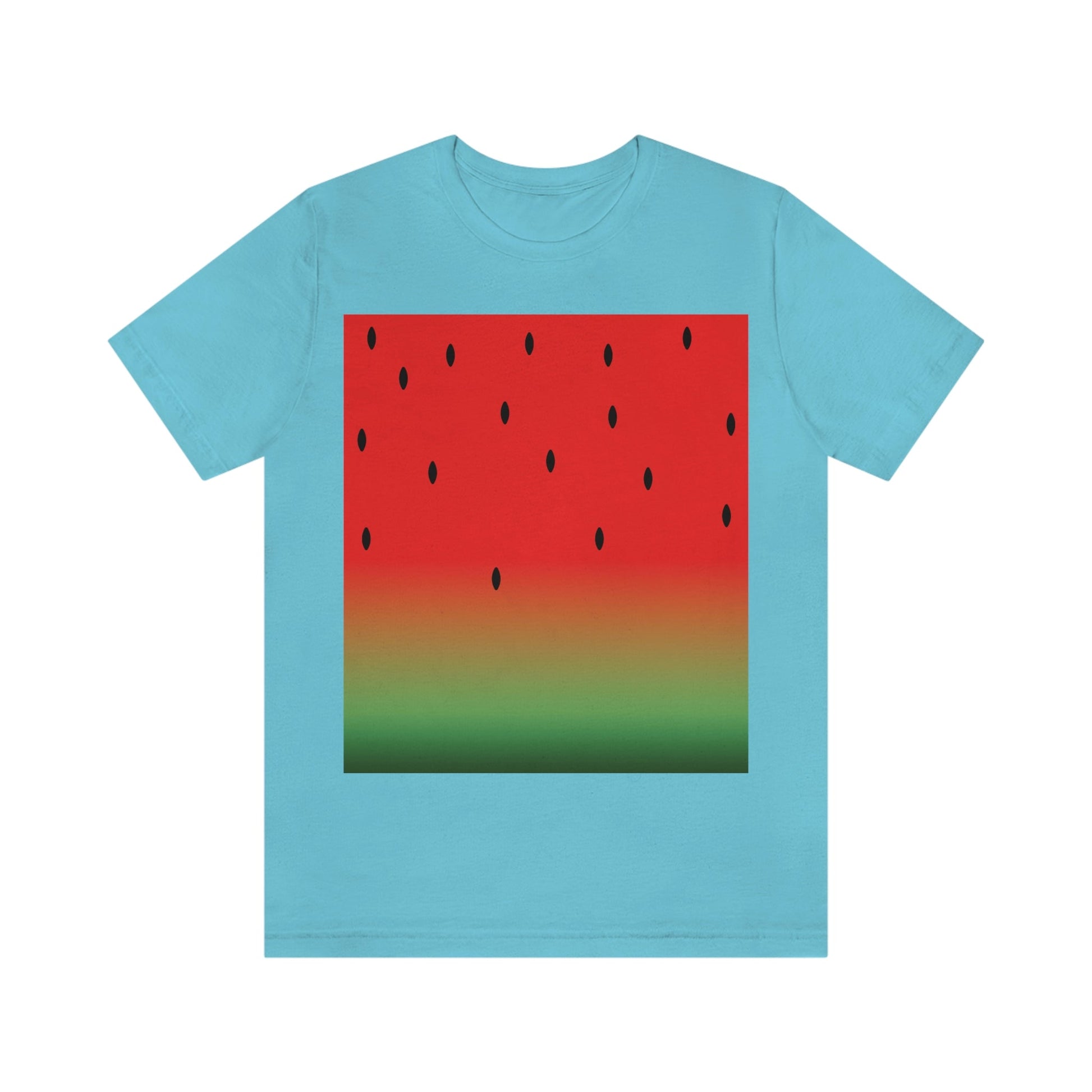 Watermelon Seeds Background Fruit Pattern Unisex Jersey Short Sleeve T-Shirt Ichaku [Perfect Gifts Selection]