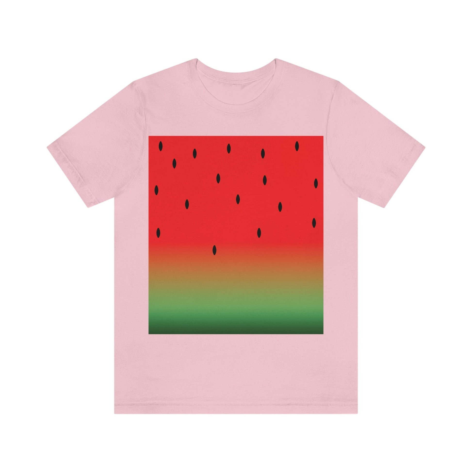 Watermelon Seeds Background Fruit Pattern Unisex Jersey Short Sleeve T-Shirt Ichaku [Perfect Gifts Selection]