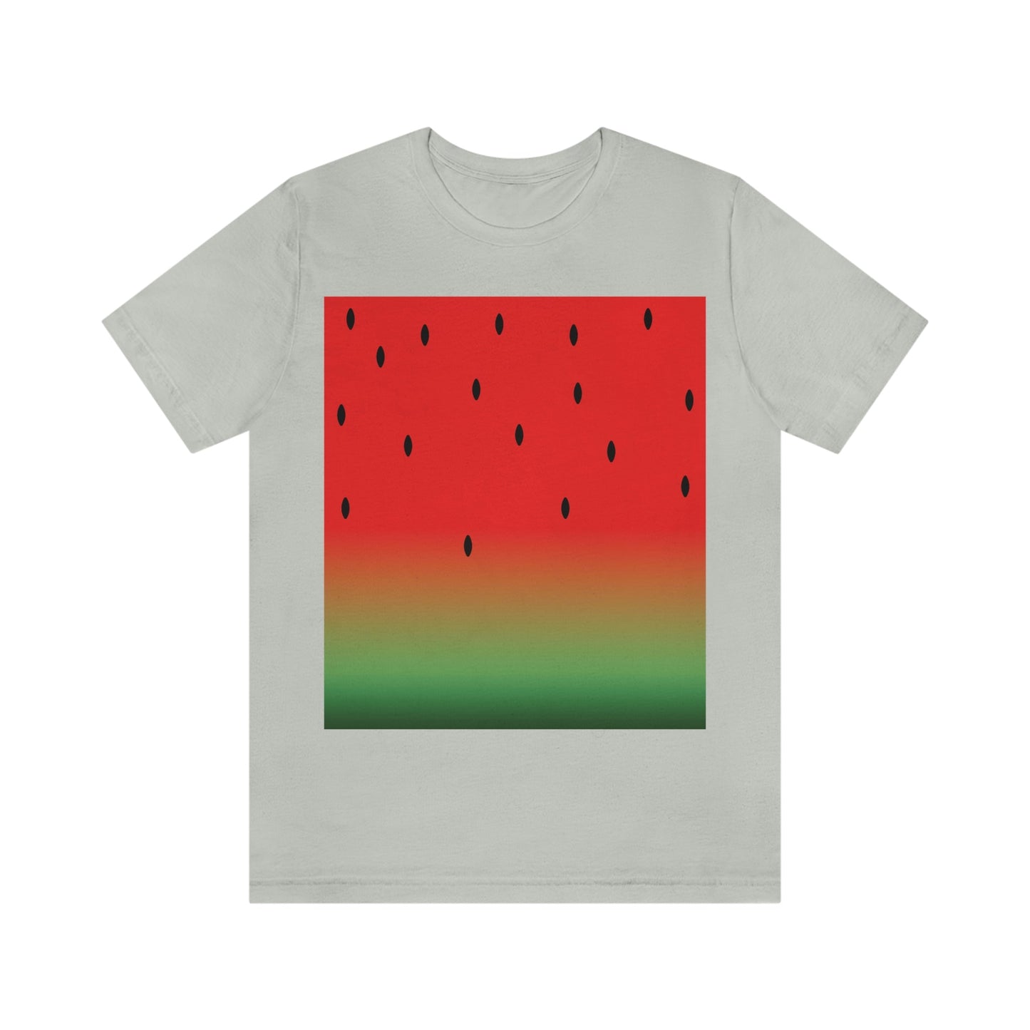 Watermelon Seeds Background Fruit Pattern Unisex Jersey Short Sleeve T-Shirt Ichaku [Perfect Gifts Selection]