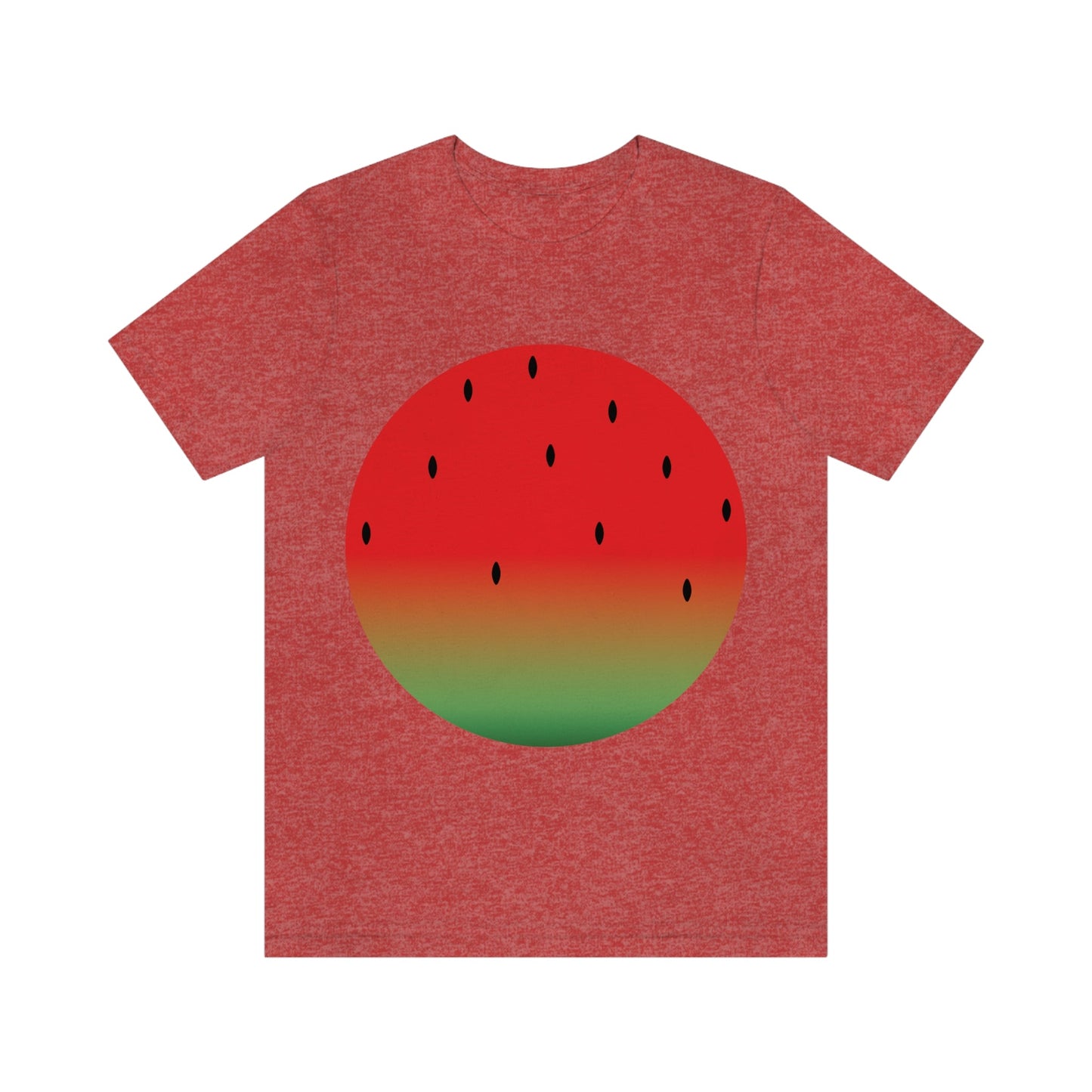 Watermelon Seeds Background Fruit Pattern Unisex Jersey Short Sleeve T-Shirt Ichaku [Perfect Gifts Selection]