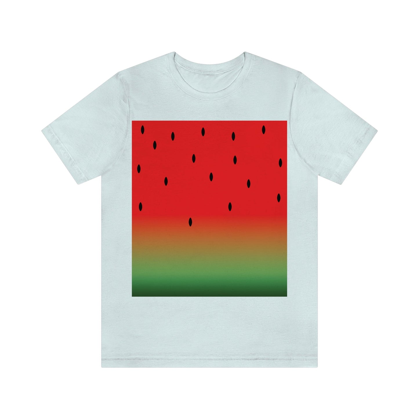 Watermelon Seeds Background Fruit Pattern Unisex Jersey Short Sleeve T-Shirt Ichaku [Perfect Gifts Selection]