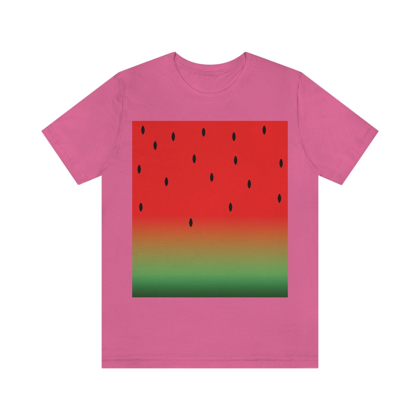 Watermelon Seeds Background Fruit Pattern Unisex Jersey Short Sleeve T-Shirt Ichaku [Perfect Gifts Selection]